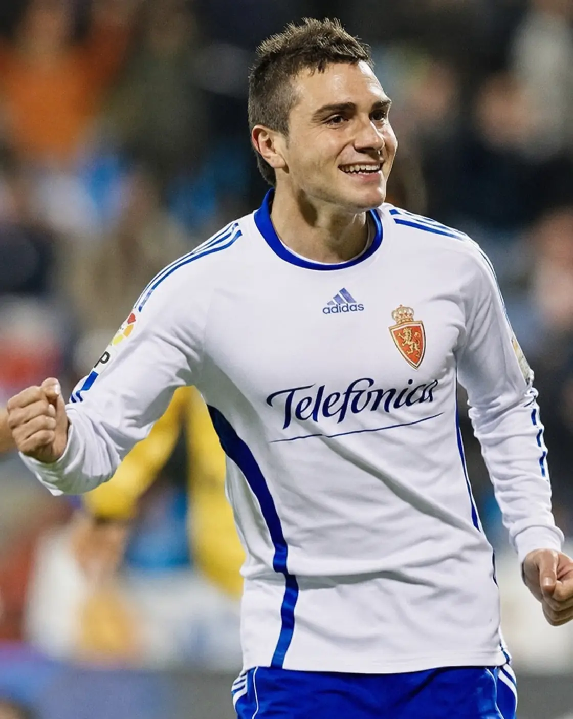 Recreación IA de Adrián Colunga con el Real Zaragoza