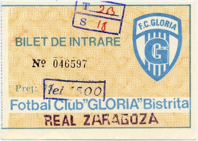 Gloria Bistrița - Zaragoza · Recopa 94-95