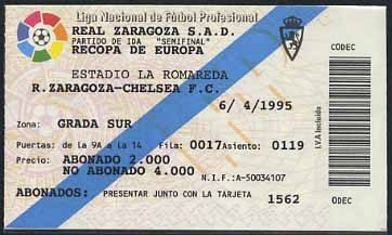 Zaragoza - Chelsea · Recopa 94-95